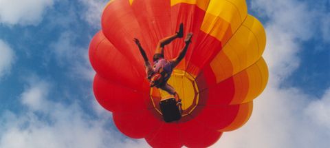Skydivers in freefall